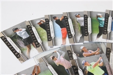 Twenty-Two (22) PGA Tour Upper Deck Artifacts Golf Cards Including Palmer & Nicklaus in Box