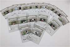 Twenty-Two (22) PGA Tour Upper Deck Artifacts Golf Cards Including Palmer & Nicklaus in Box