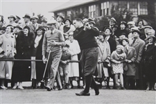 1934 Bobby Jones Tries New Hypodermic Golf Ball During Exhibition at Pinehurst No. 2 7x9 Wire Photo