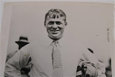 1927 Bobby Jones Before Teeing Off in US Amateur at Minikahda Golf Club 6 1/2 x 8 1/2 Wire Photo
