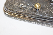 1905 Glasgow Northwestern Golf Club Captains Prize Tree Stump Inkwell 3rd Class Won by C. D. Mottram