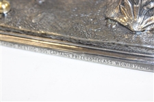 1905 Glasgow Northwestern Golf Club Captains Prize Tree Stump Inkwell 3rd Class Won by C. D. Mottram
