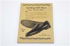 1926 Spalding Golf Guide with Bobby Jones Cover Holding Original Havemeyer Trophy Received in 1925