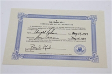 Arnold Palmer Signed 1999 Leather Bound 'A Golfer’s Life' Collector's Edition Book JSA ALOA