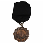 1911 Vermont State Golf Assoc. Championship at Ekwanok Low Gross Score Medal Won by W. W. Taylor