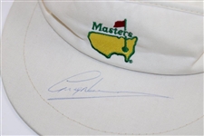 Greg Norman Signed Masters Undated White Visor JSA ALOA