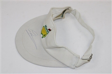 Greg Norman Signed Masters Undated White Visor JSA ALOA