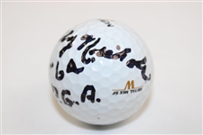 Bobby Nichols Signed Srixon Logo Golf Ball with Inscribed 64 PGA JSA ALOA