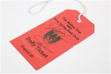 Davis Love III & Jay Haas Signed 1985 The Walker Cup at Pine Valley Golf Club Ticket #02069 JSA ALOA