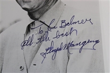 Lloyd Mangrum Signed Black & White Photo - Signed & Personalized in Purple Ink JSA ALOA