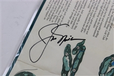 Arnold Palmer, Jack Nicklaus & Tom Watson Signed Memorial Scorecard JSA ALOA