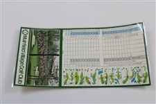 Arnold Palmer, Jack Nicklaus & Tom Watson Signed Memorial Scorecard JSA ALOA