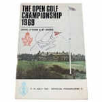 Tony Jacklin Signed 1969 OPEN Championship at Royal Lytham & St. Annes Official Program JSA ALOA