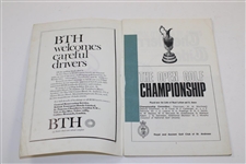 Tony Jacklin Signed 1969 OPEN Championship at Royal Lytham & St. Annes Official Program JSA ALOA