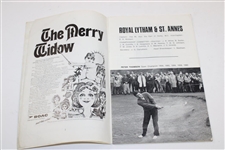 Tony Jacklin Signed 1969 OPEN Championship at Royal Lytham & St. Annes Official Program JSA ALOA