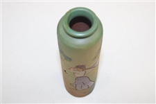 Weller Dickensware Lady Golfer Vase - Very Good Condition