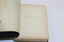 1896 'The Game of Golf' Second Edition Book by William Park Junr.