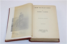 1912 'How To Play Golf' Fourth Edition Book by Harry Vardon 