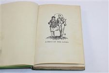 1921 'Lyrics of the Links' Book Compiled by Henry Lithcfield West