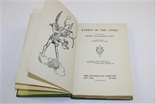1921 'Lyrics of the Links' Book Compiled by Henry Lithcfield West
