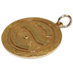 Champion Frank Stranahan's 1958 Los Angeles Open 14k Winners Gold Medal - Final PGA Win