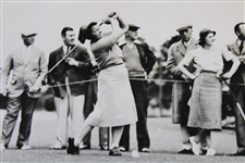 Estelle Lawson Page Long Drive Tee Shot in North & South at Pinehurst 3/29/39 Wire Photo