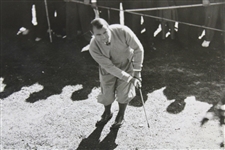 Gene Sarazen Great Overhead Shot 'Shadow Shooting' 1/20/39 Wire Photo