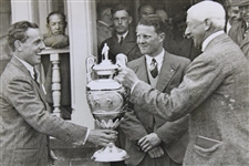 J De Forest Wins British Amateur Championship at Muirfield 3/29/32 Wire Photo