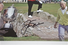 Jack Nicklaus Signed 8x10 Major Championships Highlight Collage Photo JSA ALOA