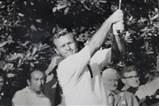 Arnold Palmer Great Close-Up Drive From The Daily Telegram 10/71  Wire Photo
