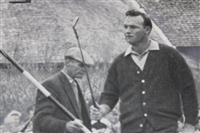 Arnold Palmer 7/13/62 Royal Troon Waving Putter Shot From Daily Telegram