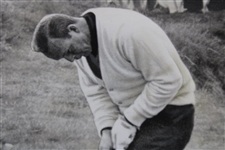Arnold Palmer 10/9/65 Ryder Cup at Royal Birkdale Putting Photo From Daily Telegram