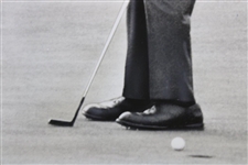 Arnold Palmer 10/9/65 Ryder Cup at Royal Birkdale Putting Photo From Daily Telegram