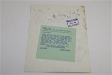 Arnold Palmer 10/9/65 Ryder Cup at Royal Birkdale Putting Photo From Daily Telegram