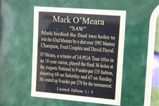 Mark O'Meara Signed Masters Scorecard with Plaque & Photo Display - Framed JSA ALOA