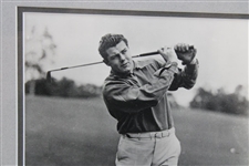 Lawson Little Signed Cut with Photo Display 'Golfingly Yours - 2/2/60' - Framed JSA ALOA