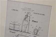 United States Patent Office Patent for Mechanical Golf Teaching Device Display - Framed