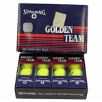 Classic Dozen Golden Team Golf Balls by Spalding in Original Box