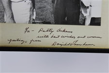 President Dwight D. Eisenhower Signed Photo w/Palmer - Framed - Patty Aikens Collection JSA ALOA