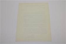 Donald 'Doc' Giffin Signed 1972 Job Reference Letter For Patty Aikens JSA ALOA