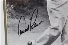 Arnold Palmer Signed B&W Post-Swing Book Page & Book Originated From - Framed JSA ALOA