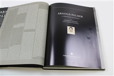 Arnold Palmer Signed B&W Post-Swing Book Page & Book Originated From - Framed JSA ALOA