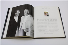 Arnold Palmer Signed B&W Post-Swing Book Page & Book Originated From - Framed JSA ALOA