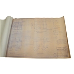 1980 Augusta National Golf Club Redesign Plans & Details for CBS Towers for 18th Green