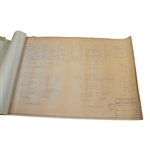 1980 Augusta National Golf Club Redesign Plans & Details for CBS Towers for 18th Green