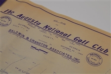 1980 Augusta National Golf Club Redesign Plans & Details for CBS Towers for 18th Green