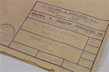 1980 Augusta National Golf Club Redesign Plans & Details for CBS Towers for 18th Green