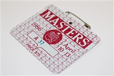 1986 Masters Tournament SERIES Badge #A37 - Low Number - Jack Nicklaus 6th Masters Win