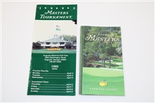 Ten (10) Masters Tournament Spectator Guides - Two from 1986!