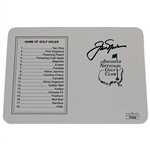 Jack Nicklaus Signed Augusta National Golf Club Scorecard JSA #TT02996